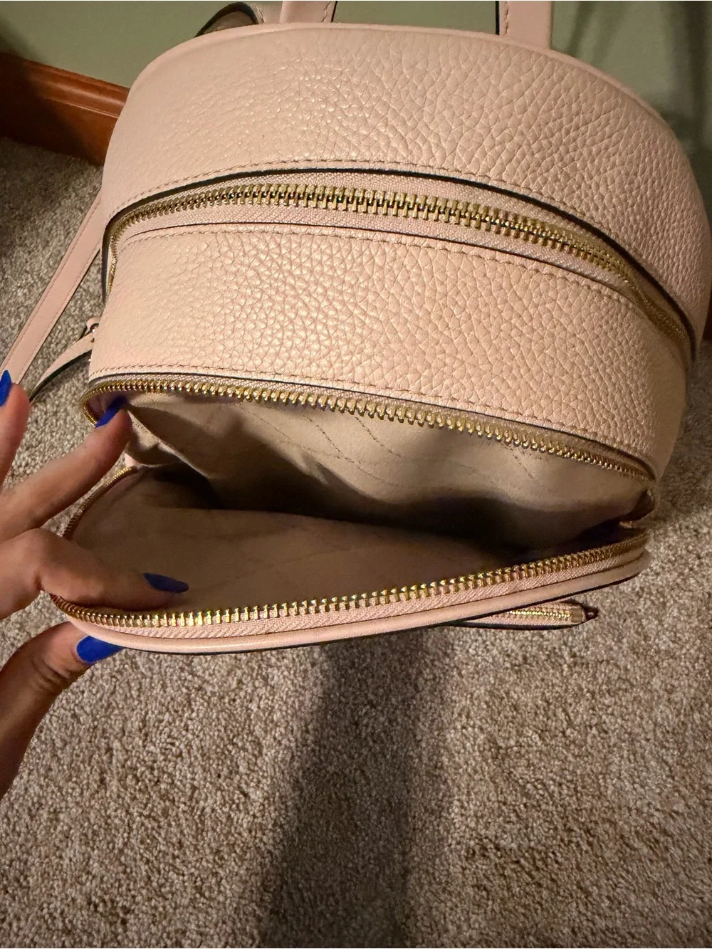 Michael Kors blush pebbled